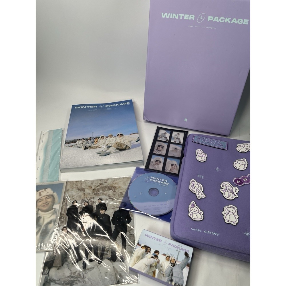 BTS 2021 Winter Package Photocard Photobook DVD Photo Set Photo Box